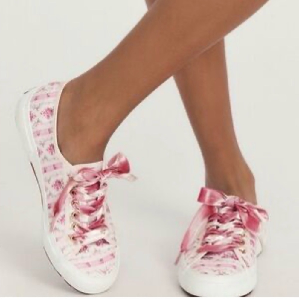 Loveshackfancy x Superga Pink floral sneakers size 41